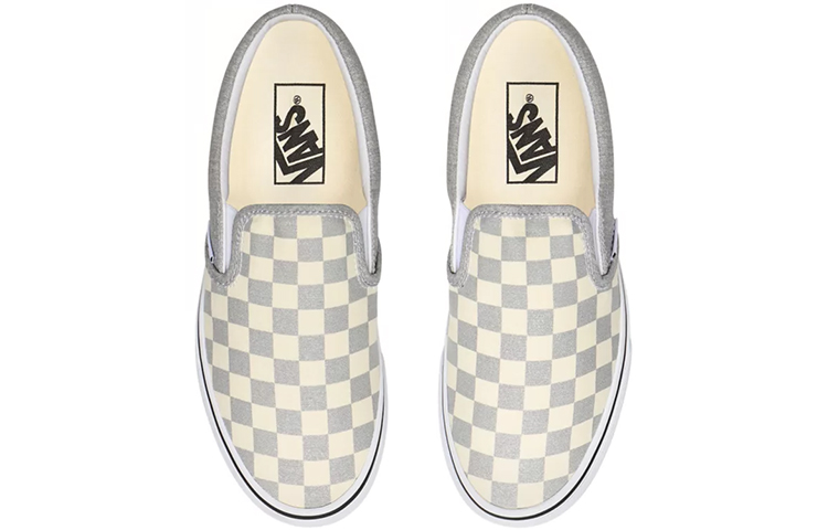 Shop Vans Classic Slip-On 'Checkerboard - Silver' VN0A4U38WS3