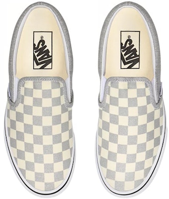 Vans 经典一脚蹬 "棋盘格 - 银色" VN0A4U38WS3 Shop Vans 经典一脚蹬 "棋盘格 - 银色" VN0A4U38WS3
