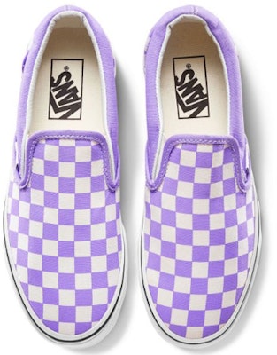 Vans 经典一脚蹬“棋盘格 - 紫色郁金香” VN0A38F7VLX Lookbook Vans 经典一脚蹬“棋盘格 - 紫色郁金香” VN0A38F7VLX