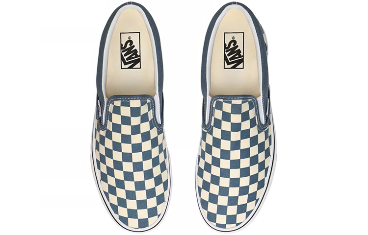 Shop Vans Classic Slip-On 'Checkerboard Biru Mirage' VN0A4U38WRU