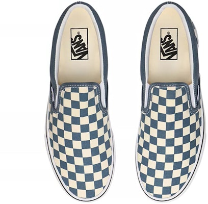 Vans Classic Slip-On 'Checkerboard Biru Mirage' VN0A4U38WRU Shop Vans Classic Slip-On 'Checkerboard Biru Mirage' VN0A4U38WRU