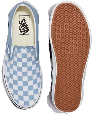 Vans Classic Slip-On 'Color Theory Checkerboard - Dusty Blue' VN000BVZDSB Sizing Vans Classic Slip-On 'Color Theory Checkerboard - Dusty Blue' VN000BVZDSB