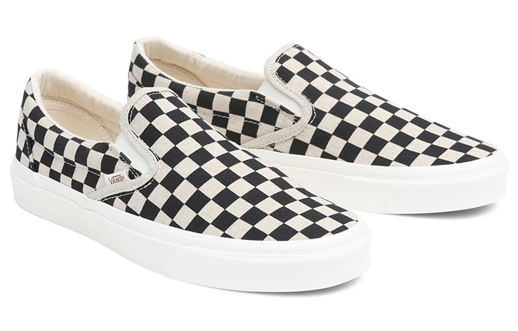 Shop Vans Classic Slip-On ''Eco Theory - Scacchiera Nero Bianco'' VN0A5JMH705