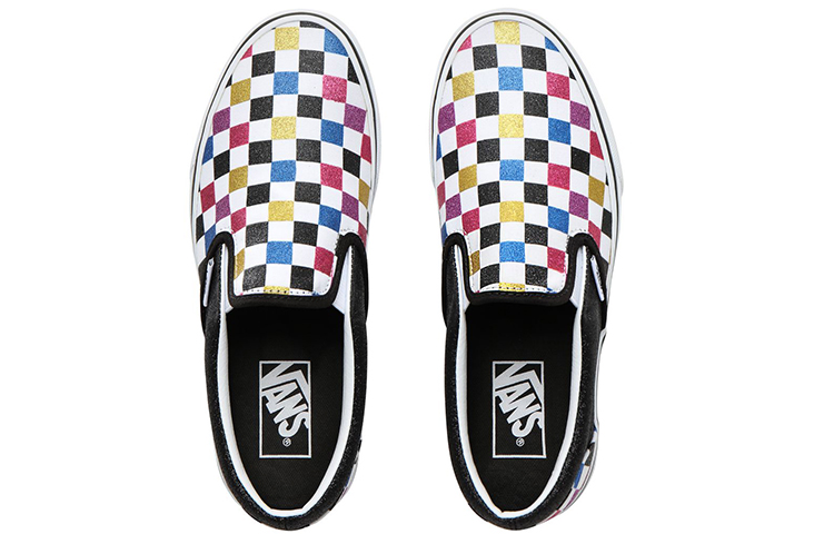 Shop Vans Classic Slip-On 'Glitter Checkerboard' VN0A4BV3V3P