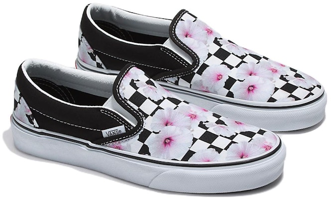 Vans Classic Slip-On 'Hibiscus Floral Checkerboard' VN0A5JLXBM8 Lookbook Vans Classic Slip-On 'Hibiscus Floral Checkerboard' VN0A5JLXBM8