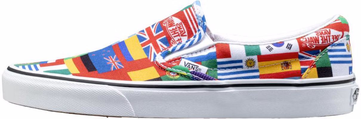 Vans Classic Slip-On 'International Flags' VN0A38F7RX0 Buy Vans Classic Slip-On 'International Flags' VN0A38F7RX0