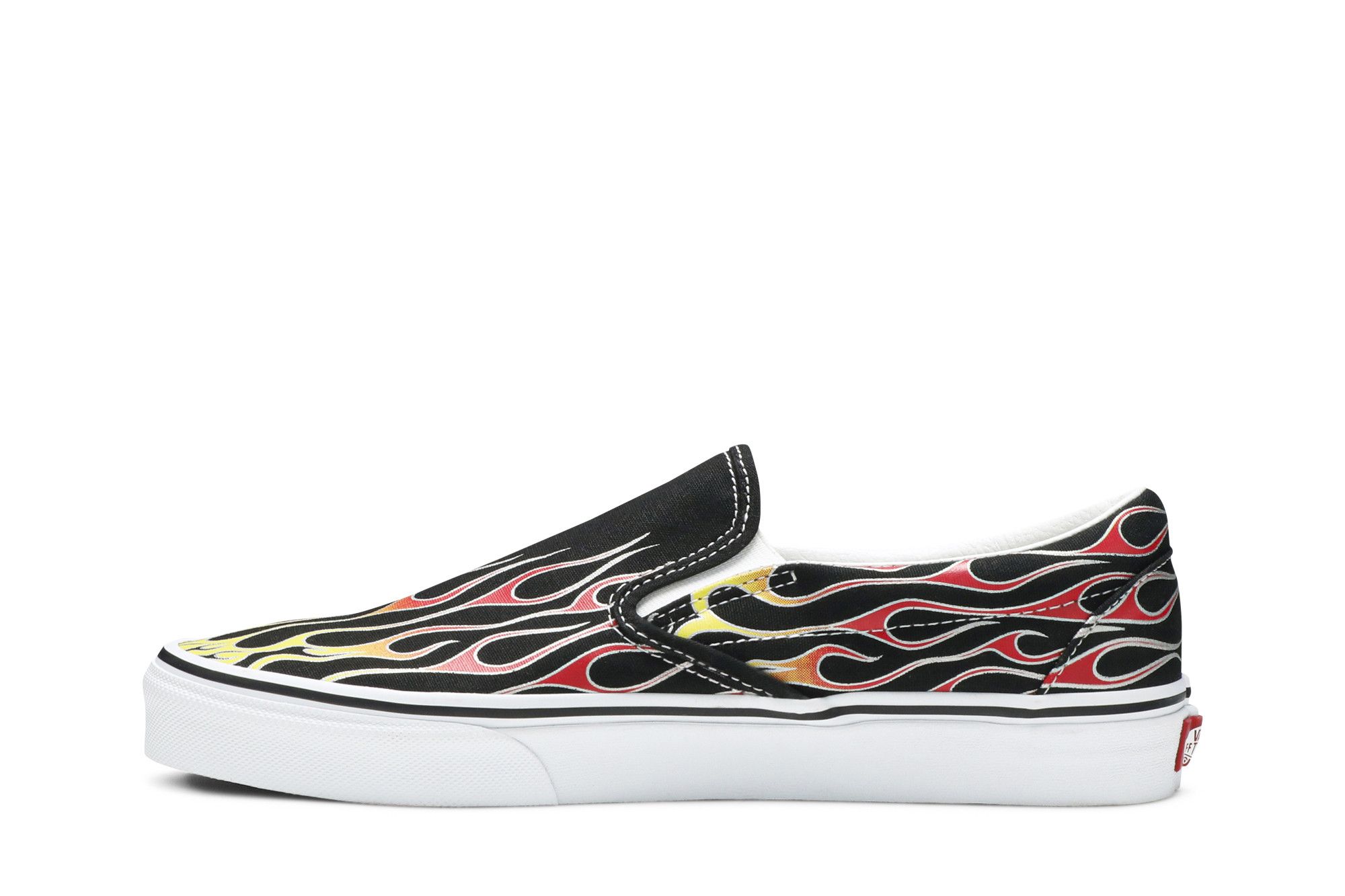 Shop Vans Classic Slip-On ''Mash Up Flames'' vlammen sneakers VN0A38F7VKJ