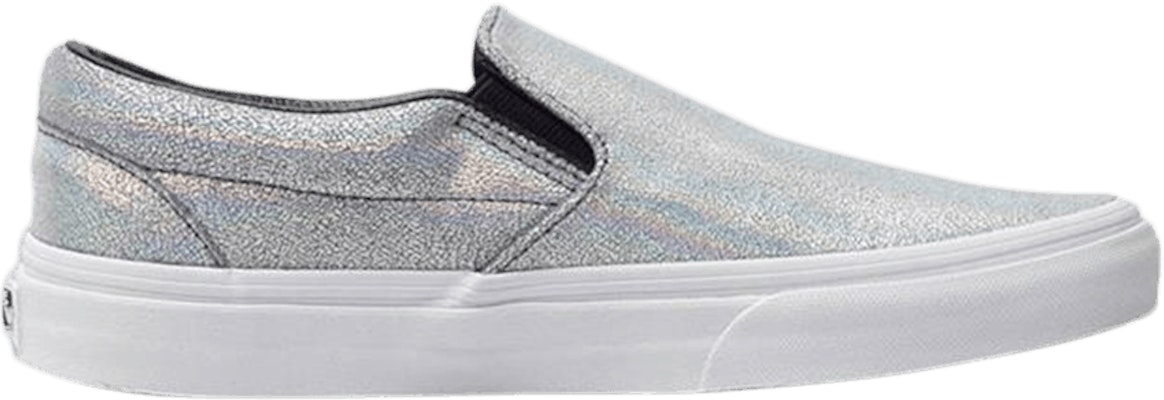 Iridescent vans slip ons sales