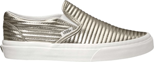 Vans Classic Slip-On 'Moto Leather - Metallic Silver' VN0A38F7U7L Vans Classic Slip-On 'Moto Leather - Metallic Silver' VN0A38F7U7L