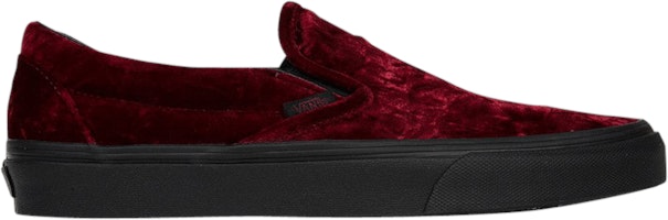 Vans Classic Slip-On 'Oxblood Velvet' VN0A38F7NQB Vans Classic Slip-On 'Oxblood Velvet' VN0A38F7NQB