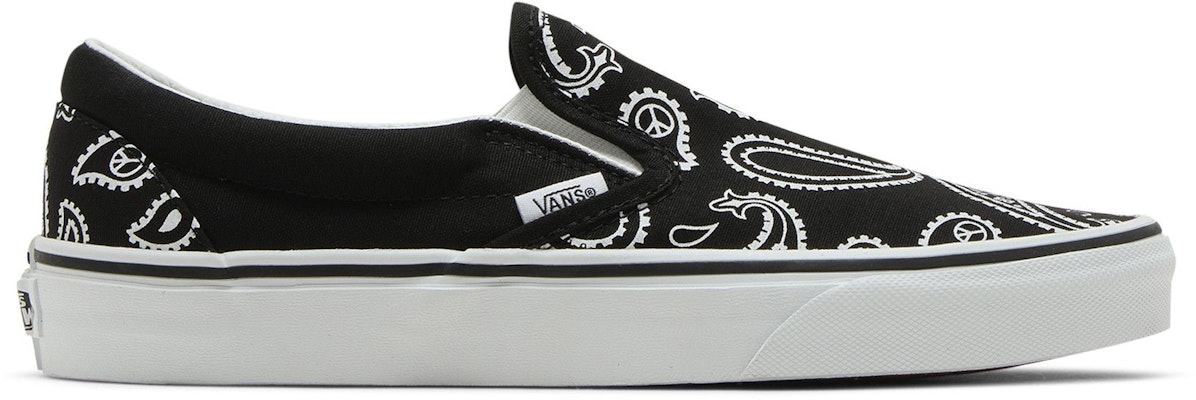 Vans Classic Slip-On 'Peace Paisley - Black' VN0A5JMHB0E Buy Vans Classic Slip-On 'Peace Paisley - Black' VN0A5JMHB0E