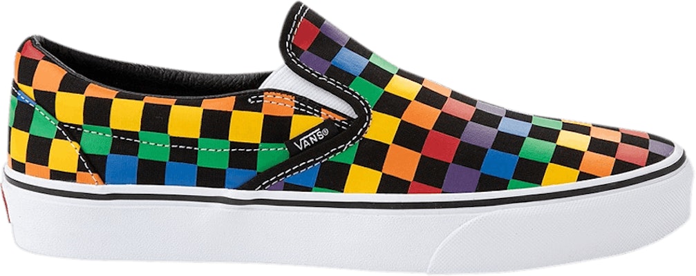 Vans Classic Slip-On 'Rainbow Checkerboard - Black' VN0A5AO82J2 Buy Vans Classic Slip-On 'Rainbow Checkerboard - Black' VN0A5AO82J2