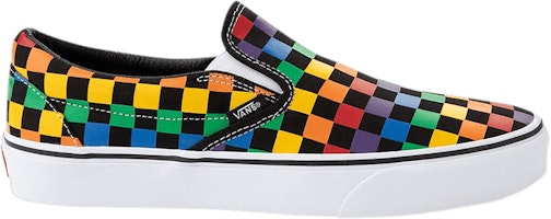 Vans Classic Slip-On 'Rainbow Checkerboard - Black' VN0A5AO82J2 Vans Classic Slip-On 'Rainbow Checkerboard - Black' VN0A5AO82J2
