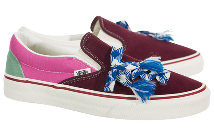 Order Vans Klasik Slip-On &#x27;Merah Biru&#x27; VN0A4BV3V8W