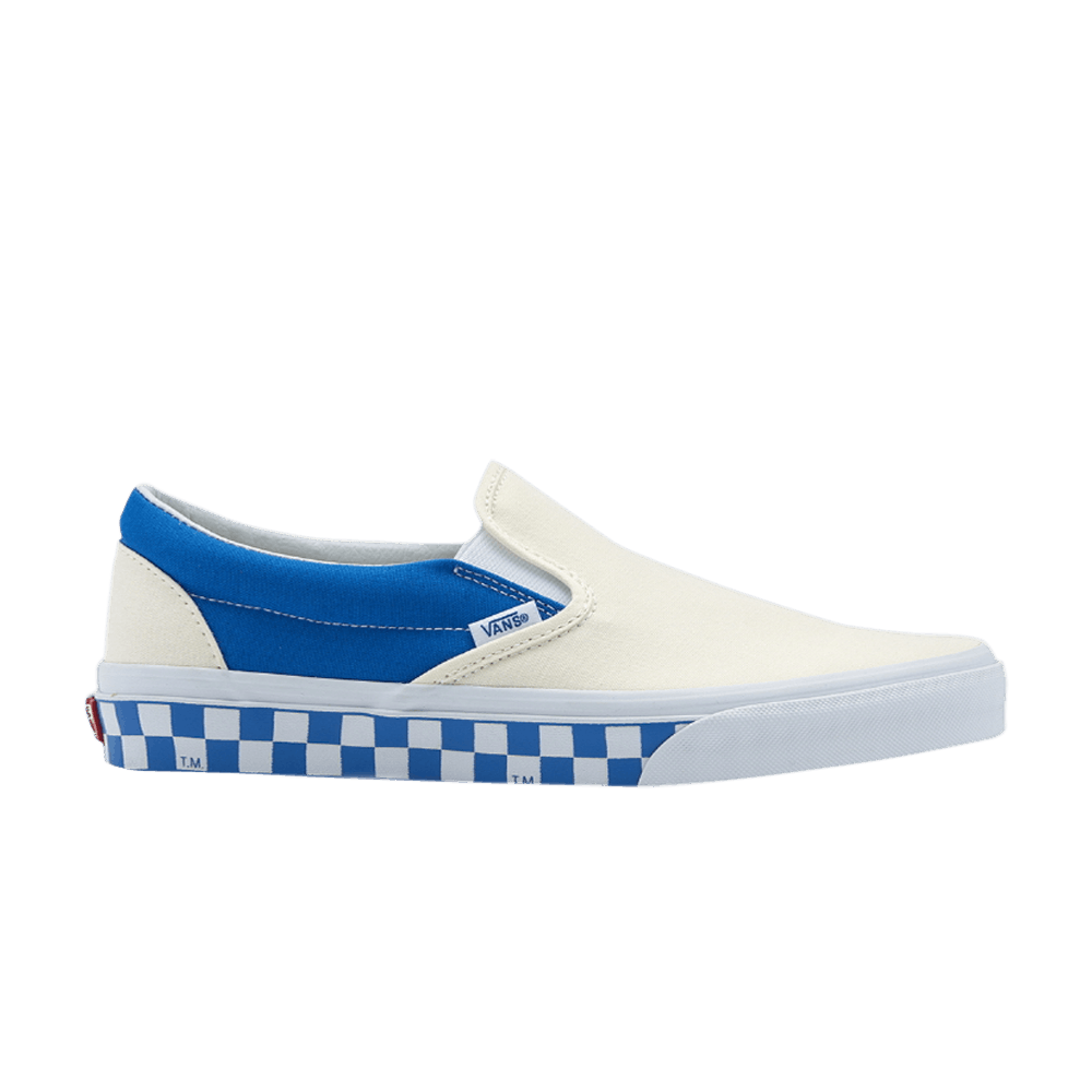 Buy Vans Classic Slip-On 'Sidewall Check - Biru Imperial' VN0A38F7RA6