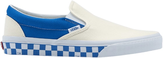 Vans Classic Slip-On 'Sidewall Check - Imperial Blue' VN0A38F7RA6 Vans Classic Slip-On 'Sidewall Check - Imperial Blue' VN0A38F7RA6