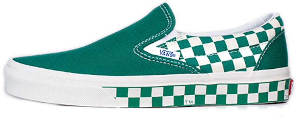 Vans Classic Slip-On 'Sidewall Check - Ultramarine Green' VN0A38F7RA7 Buy Vans Classic Slip-On 'Sidewall Check - Ultramarine Green' VN0A38F7RA7
