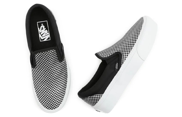 Shop Vans 經典懶人鞋『閃亮格紋』VN0A3JEZ8PP