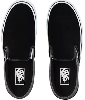 Vans Classic Slip-On 'Suiting Hitam' VN0A4BV3V3E Shop Vans Classic Slip-On 'Suiting Hitam' VN0A4BV3V3E