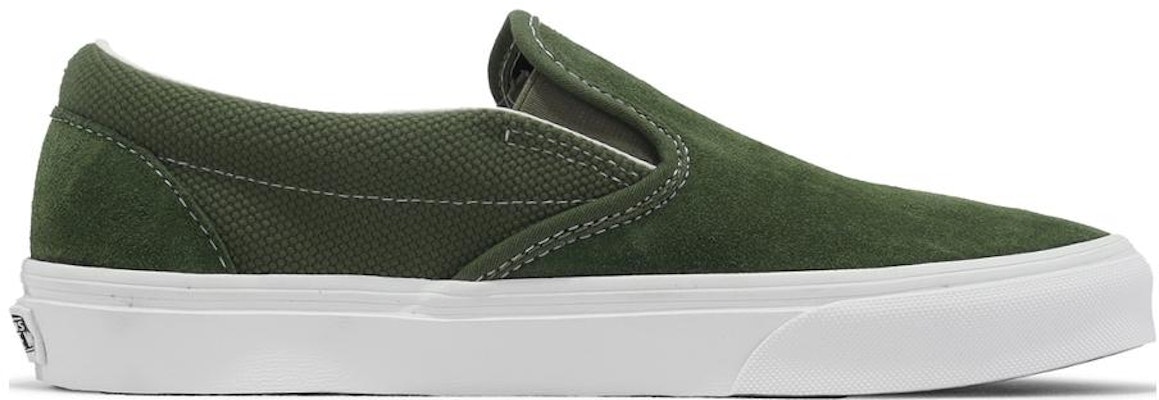 Vans Slip-On Klasik 'Textured Chive Green' VN0A7Q5DE02 Order Vans Slip-On Klasik 'Textured Chive Green' VN0A7Q5DE02