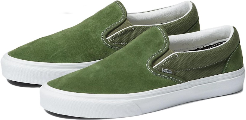 Vans Slip-On Klasik 'Textured Chive Green' VN0A7Q5DE02 Lookbook Vans Slip-On Klasik 'Textured Chive Green' VN0A7Q5DE02