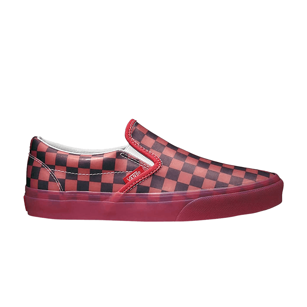Vans Classic Slip-On 'Translucent Rubber - Hibiscus Checkerboard' VN0A38F7QEE