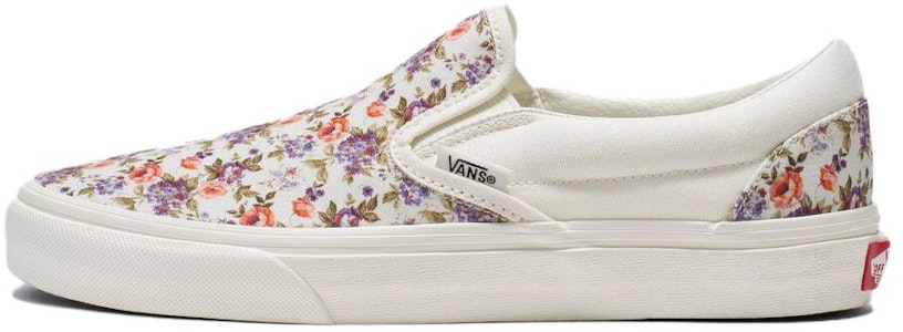 Vans Classic Slip-On 'Bunga Vintage Putih Ungu Merah Muda' VN0009Q7FS81 Buy Vans Classic Slip-On 'Bunga Vintage Putih Ungu Merah Muda' VN0009Q7FS81