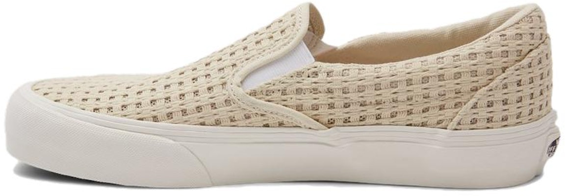 Vans 無帶舒適防滑耐磨低筒編織帆布鞋 男款 米白色 Buy Vans 無帶舒適防滑耐磨低筒編織帆布鞋 男款 米白色