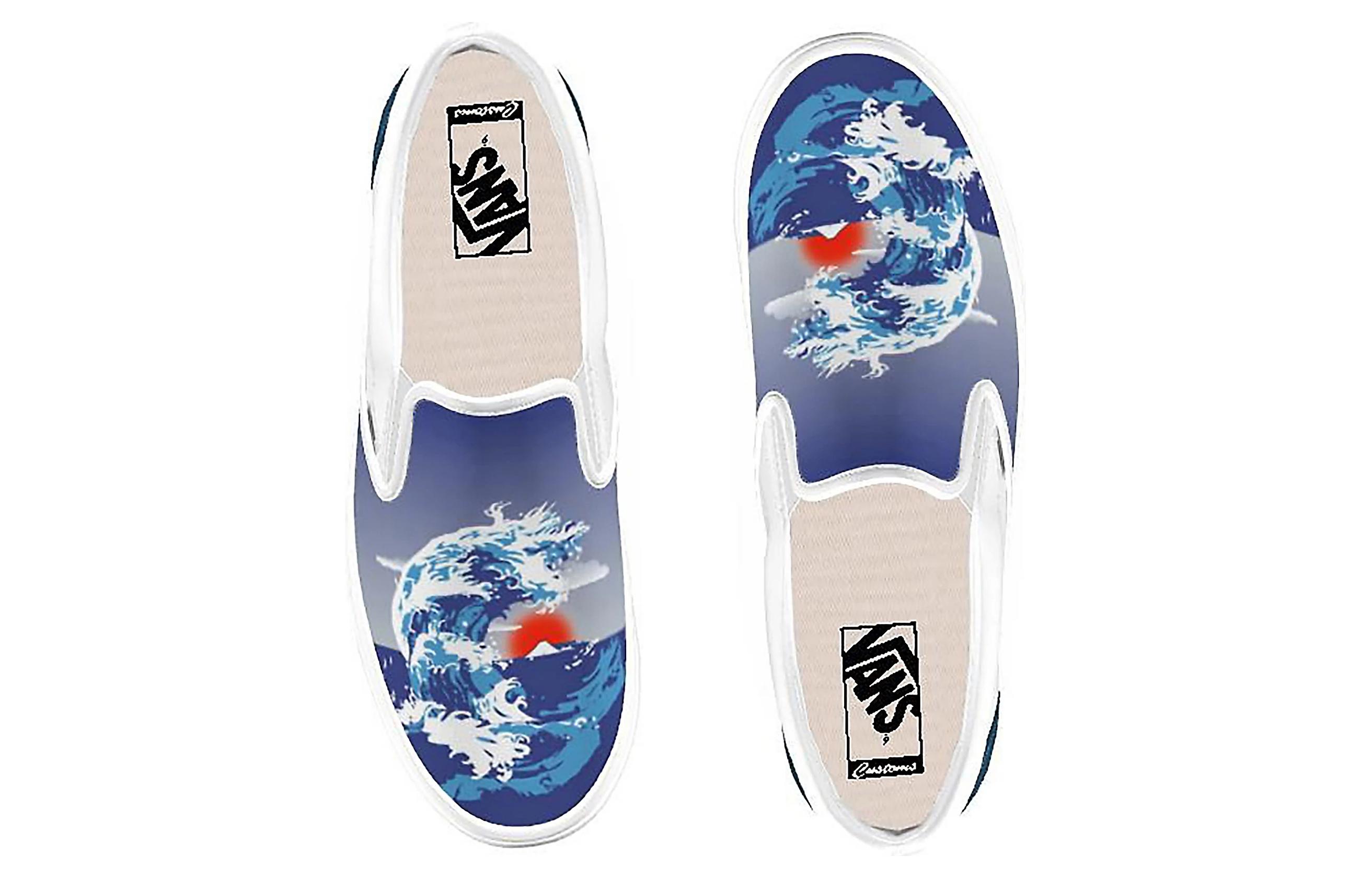 Vans Classic Slip-On 'White Blue' 圖 3