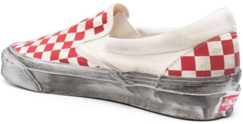 Vans Classic Slip-On 'White Red' VN0A32QN9Y11 Lookbook Vans Classic Slip-On 'White Red' VN0A32QN9Y11