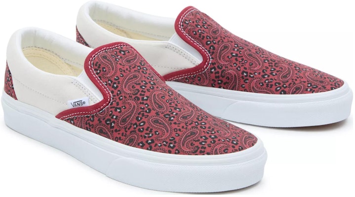 Vans Classic Slip-On 'Blanco Rojo Negro' VN0A5JLXYF9 Lookbook Vans Classic Slip-On 'Blanco Rojo Negro' VN0A5JLXYF9