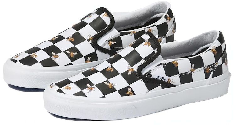 Vans Classic Slip-On Bee Check 'Black White' VN0A33TB9EH Order Vans Classic Slip-On Bee Check 'Black White' VN0A33TB9EH