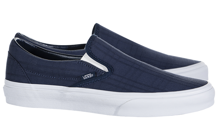 Vans Classic Slip-On Casual Skateboarding Shoes Unisex Blue 圖 2