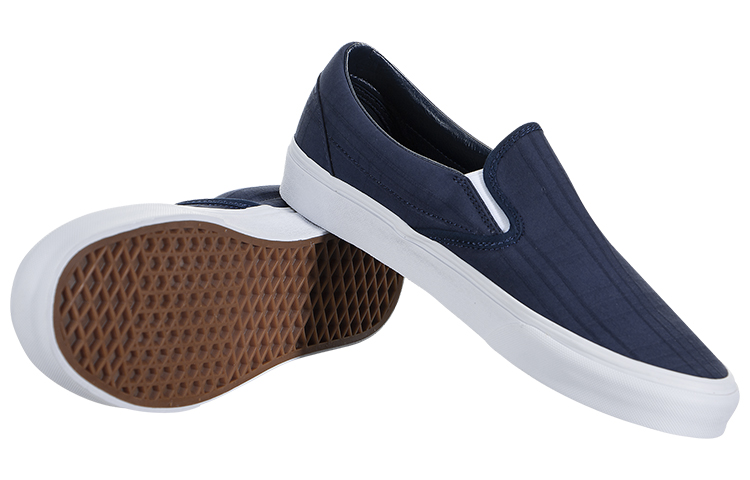 Vans Classic Slip-On Casual Skateboarding Shoes Unisex Blue 圖 4