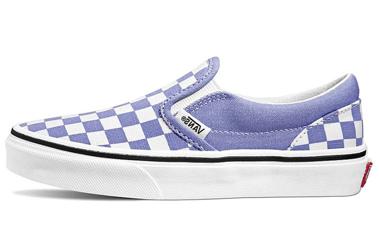 Buy 大童 Vans 休閒懶人鞋 低筒 兒童板鞋 藍白棋盤格