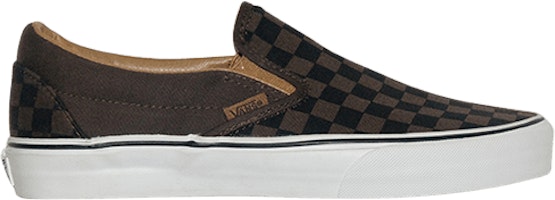 Vans Classic Slip-on Checkerboard Demitasse/ Black 'Brown' 0JYP0SO Vans Classic Slip-on Checkerboard Demitasse/ Black 'Brown' 0JYP0SO