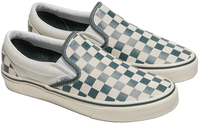Vans Classic Slip-On Checkerboard Shoes 'Green White' VN000BVZBGN Order Vans Classic Slip-On Checkerboard Shoes 'Green White' VN000BVZBGN