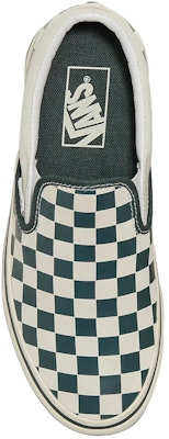 Vans Classic Slip-On Checkerboard Shoes 'Green White' VN000BVZBGN Shop Vans Classic Slip-On Checkerboard Shoes 'Green White' VN000BVZBGN