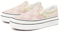 Lookbook Vans Classic Slip-On ComfyCush 'Big Classics Checker - Blushing Bride' Lelaki. VN0A4U1FXT5