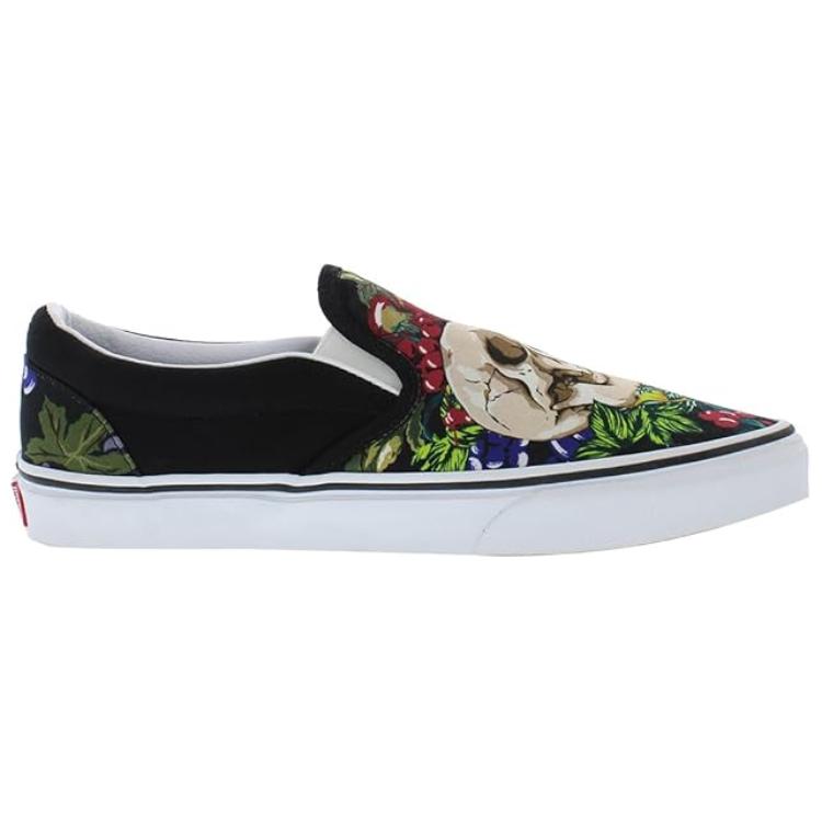 Order Vans Classic Slip-On Buah Skull 'Hitam Multi' VN0A7Q5DY28