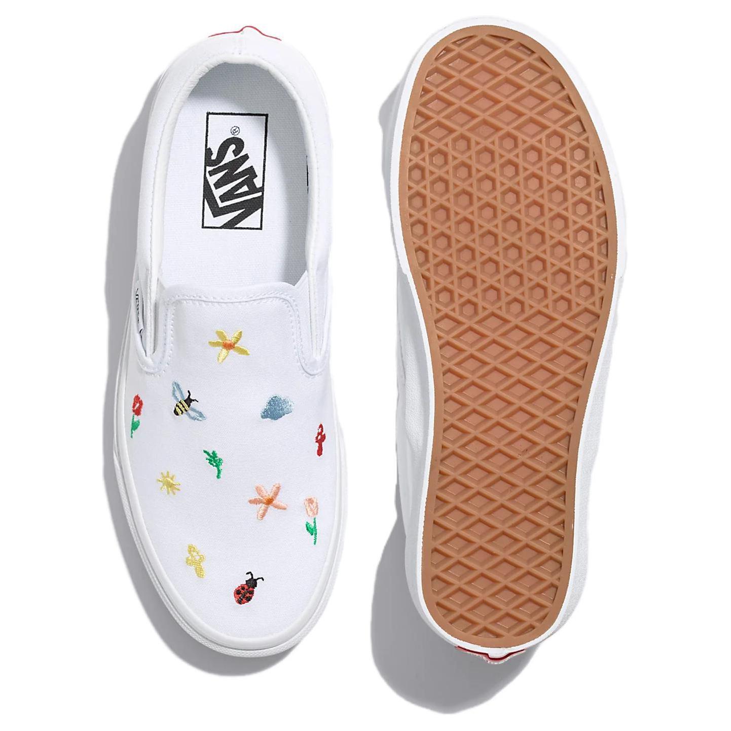 Vans Classic Slip-On Garden Party Shoe 'White' 圖 4