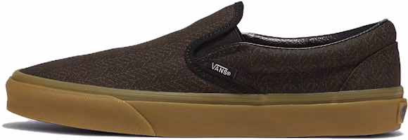 Vans Classic Slip-On Herringbone Shoes 'Black Tan' VN000BVZYS8 Vans Classic Slip-On Herringbone Shoes 'Black Tan' VN000BVZYS8