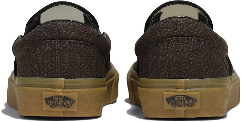 Vans Classic Slip-On Herringbone Shoes 'Black Tan' VN000BVZYS8 Shop Vans Classic Slip-On Herringbone Shoes 'Black Tan' VN000BVZYS8