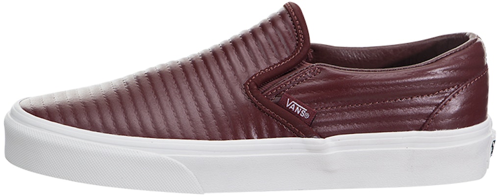 Vans Classic Slip-On Leather Red VN0A38F7OGI Buy Vans Classic Slip-On Leather Red VN0A38F7OGI