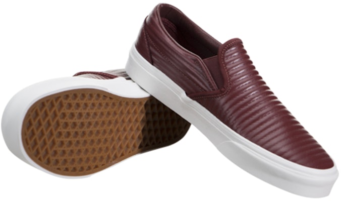 Vans Classic Slip-On Leather Red VN0A38F7OGI Shop Vans Classic Slip-On Leather Red VN0A38F7OGI