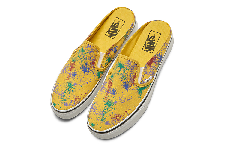 Order Vans 一脚蹬耐磨防滑低帮板鞋 男女同款 黃白