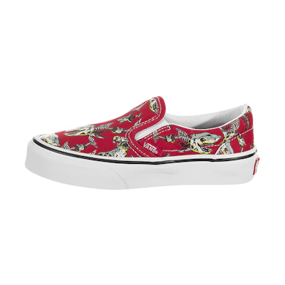 Vans Classic Slip-On Non-Slip Breathable Low Tops Casual Skateboarding Shoes Red