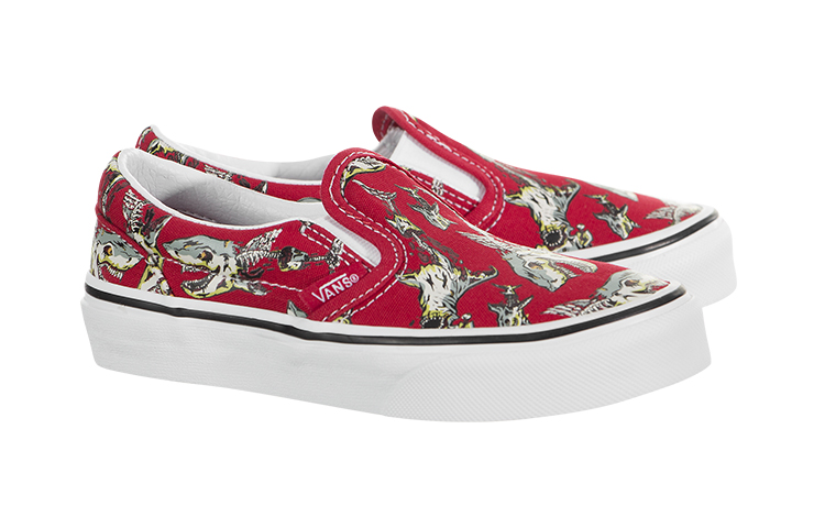 Vans Classic Slip-On Non-Slip Breathable Low Tops Casual Skateboarding Shoes Red 圖 3