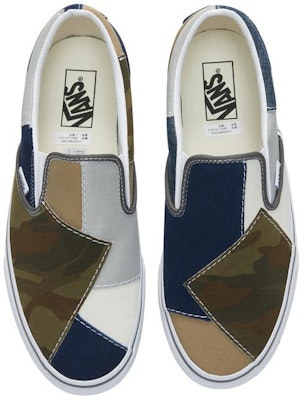 Vans经典一脚蹬拼布款‘迷彩拼接’ VN0000SHCMA Lookbook Vans经典一脚蹬拼布款‘迷彩拼接’ VN0000SHCMA