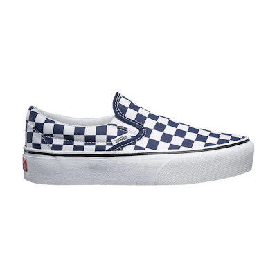Vans Classic Slip-On Platform 'Checkerboard - Medieval Blue'